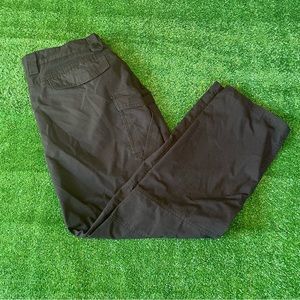 Utility Double Knee Black cargo pants